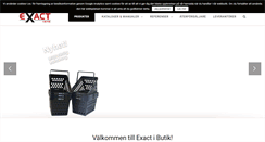 Desktop Screenshot of exactibutik.se